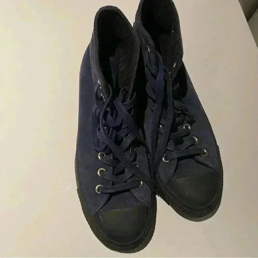 Converse Men's Chuck Taylor Navy Blue/ Black Suede